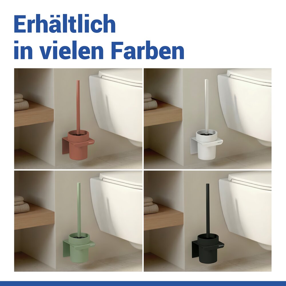 LIZAN braun Turbo-Loc® WC-Garnitur ohne Bohren