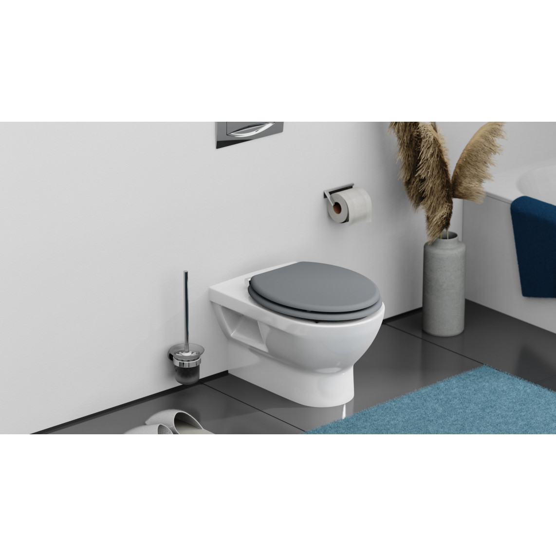 SPIRIT GREY WC-Sitz mit Absenkautomatik