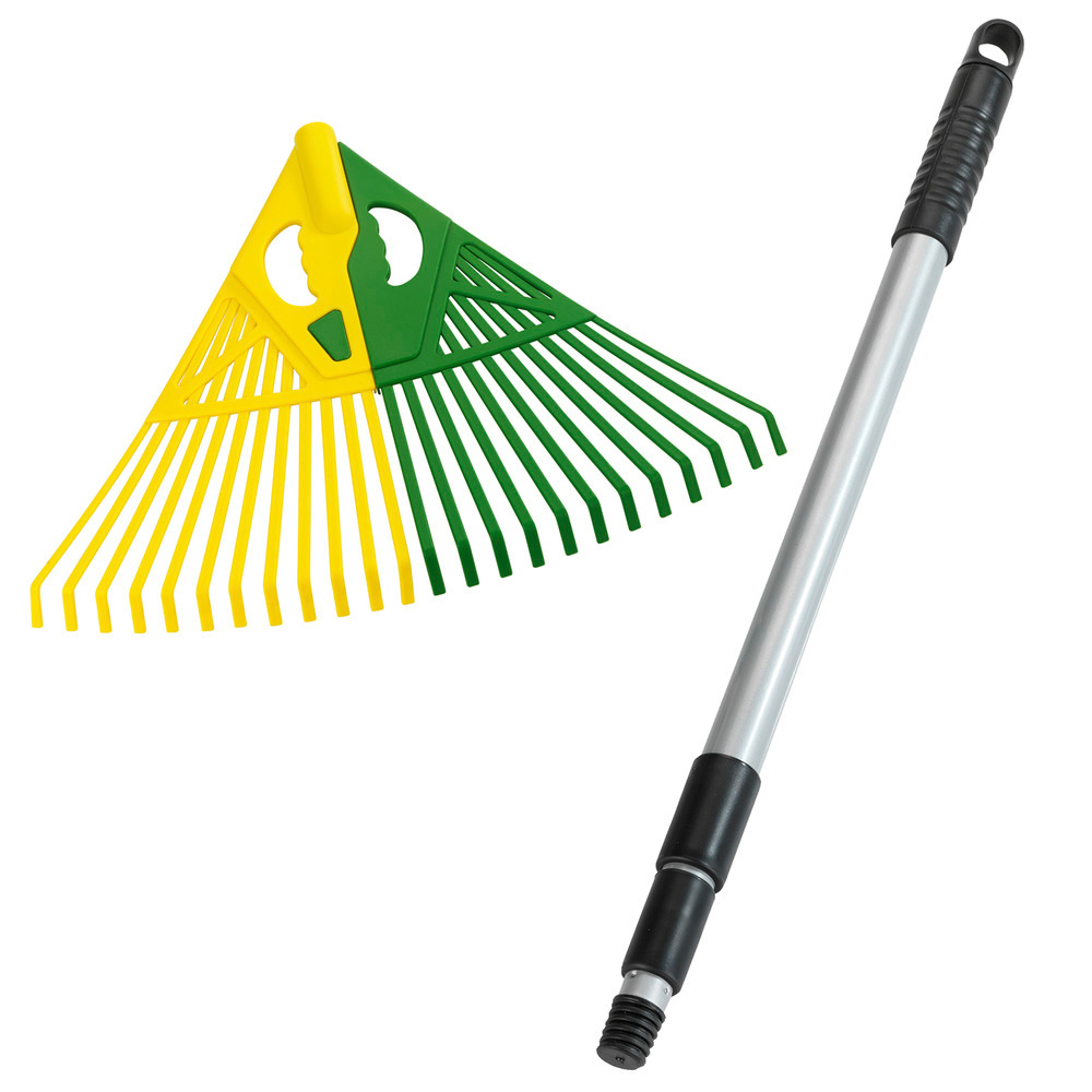 Laubrechen 3in1 mit Teleskopstiel