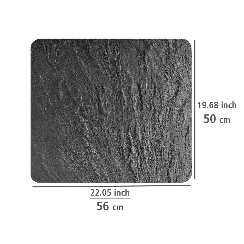 SCHIEFER Multiplatte 56x50 cm aus Glas SCHIEFER Multiplatte 56x50 cm aus Glas