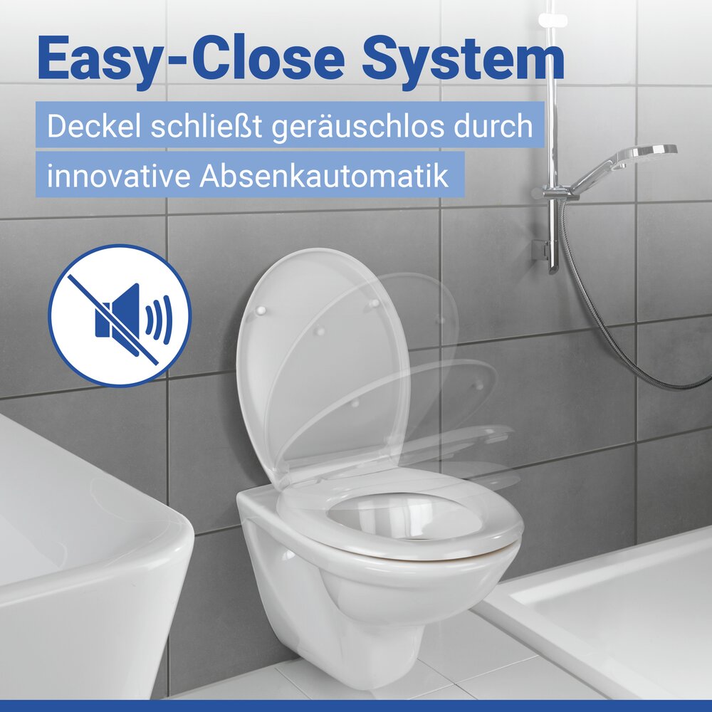 OTTANA weiß WC-Sitz antibakteriell beschichtet