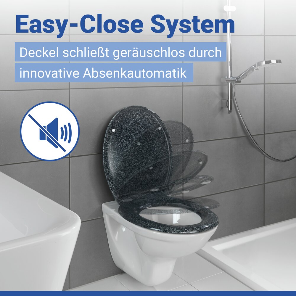 OTTANA granit WC-Sitz antibakteriell beschichtet