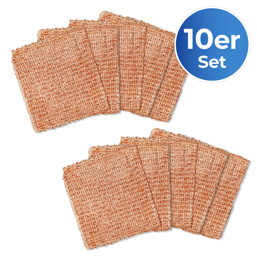 Kupfertuch für schonende Reinigung, 10er-Set