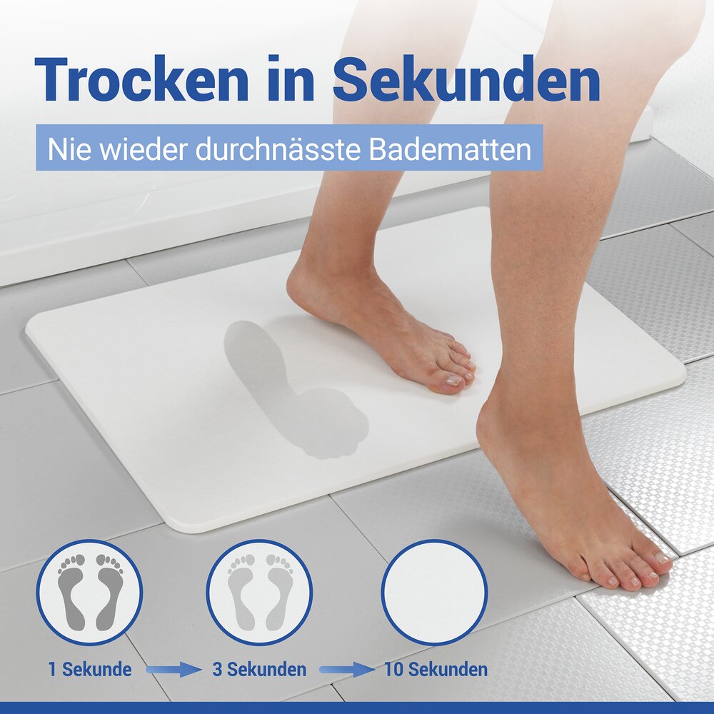 SIMI weiss Badematte schnelltrocknend 60x39cm