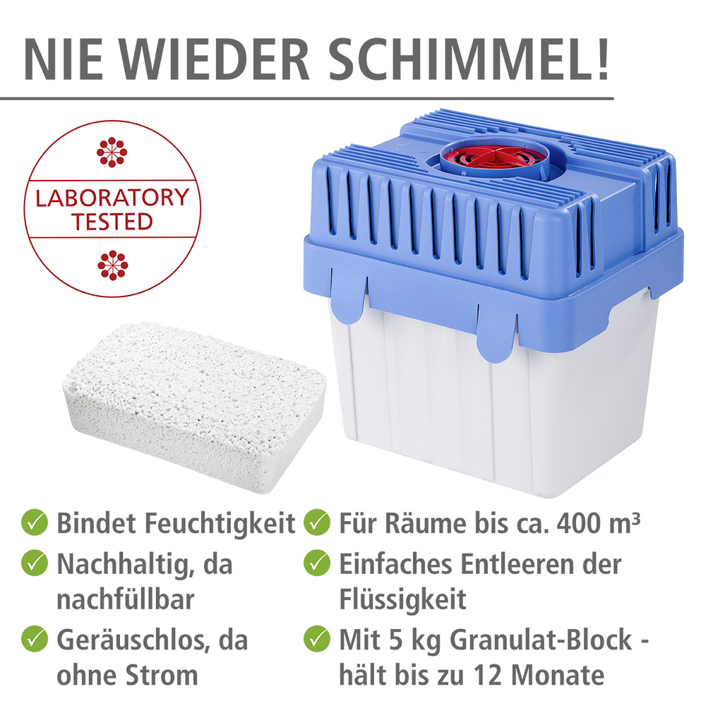 Feuchtigkeitskiller 5 kg für Räume bis 100 m²
