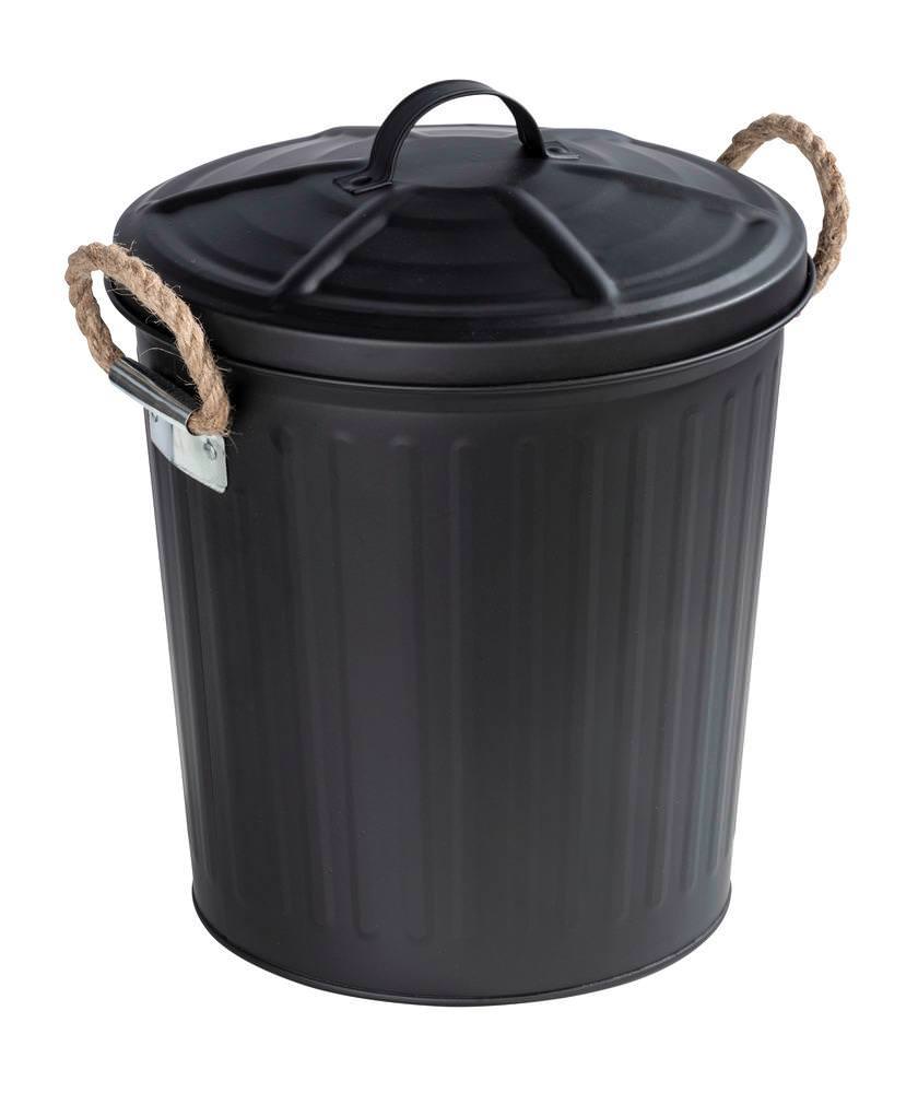 24022100_abfalleimer-gara GARA schwarz matt Kosmetikeimer, 6 Liter