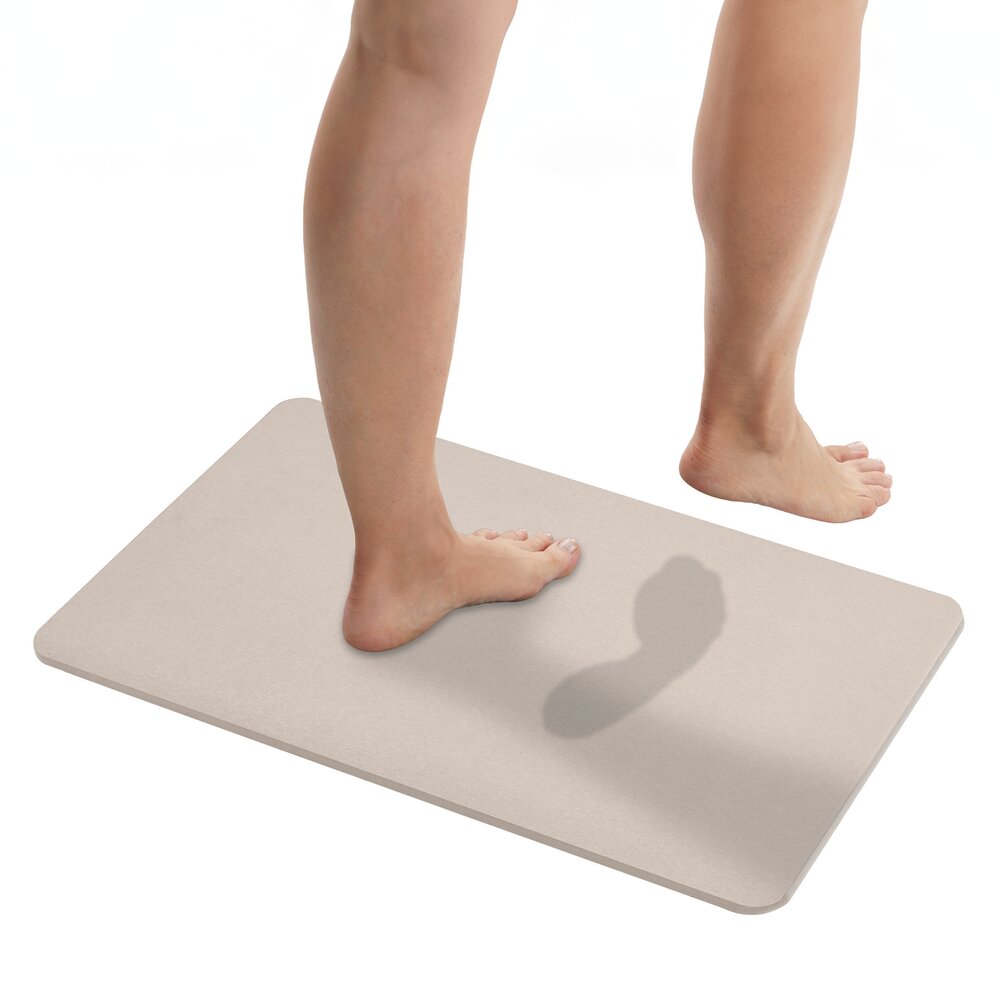 Diatomit Badematte Mod. Simi Ecru, 60 x 39 cm