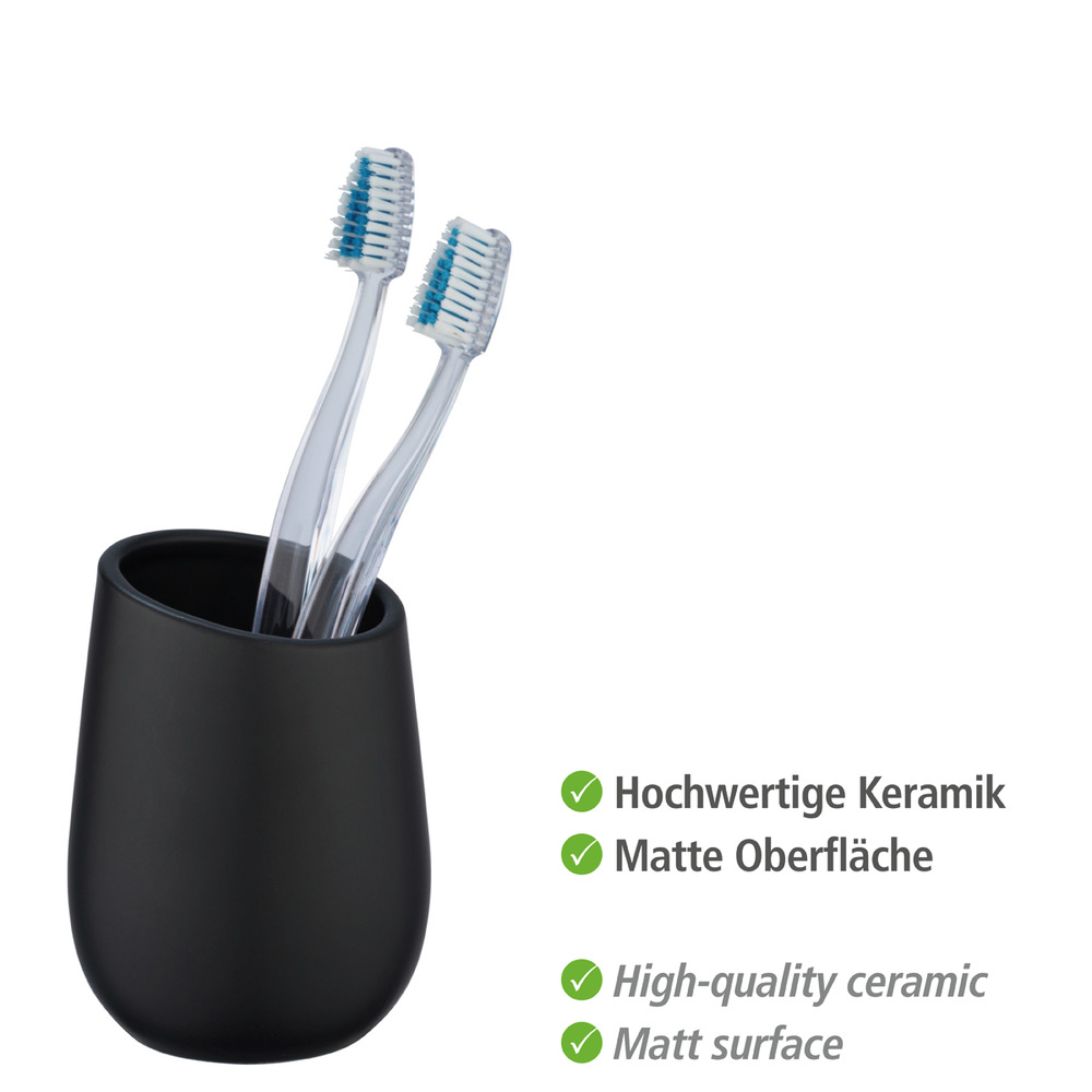 BADI schwarz Badzubehör-Set, 2-teilig