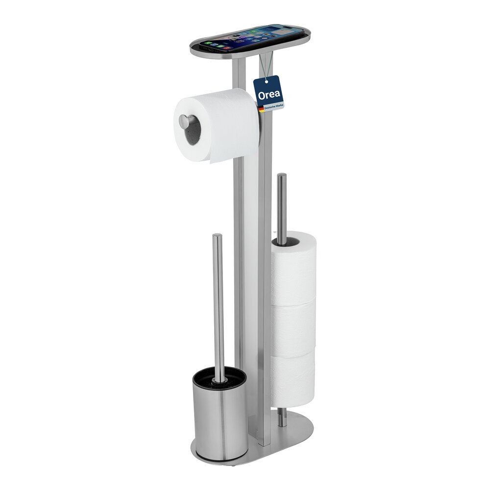 OREA Matt Stand-WC-Garnitur aus Edelstahl