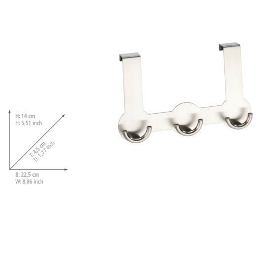RONDO Türgarderobe aus Edelstahl
