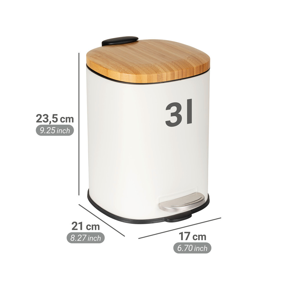 FIANEMA weiss Kosmetikeimer, 3 l, Easy Close FIANEMA weiss Kosmetikeimer, 3 l, Easy Close
