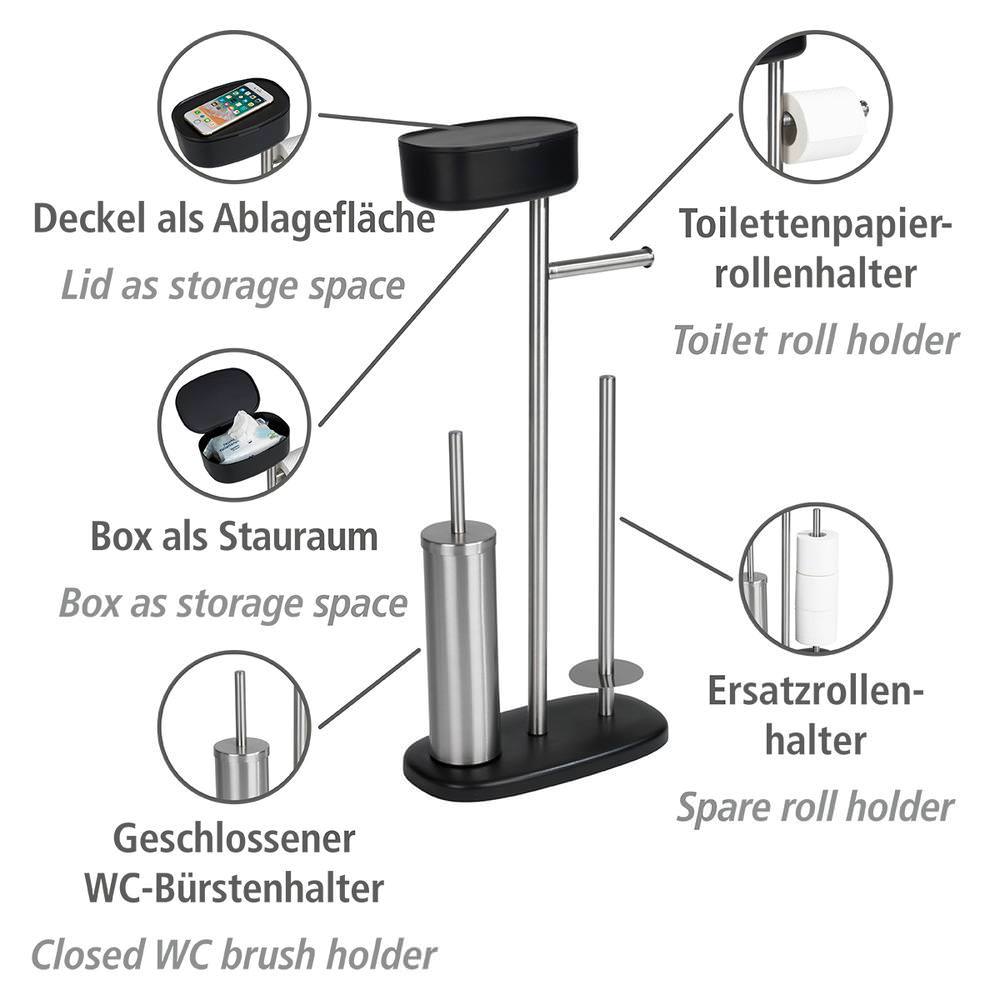 RIVAZZA schwarz Bürstengarnitur mit Box