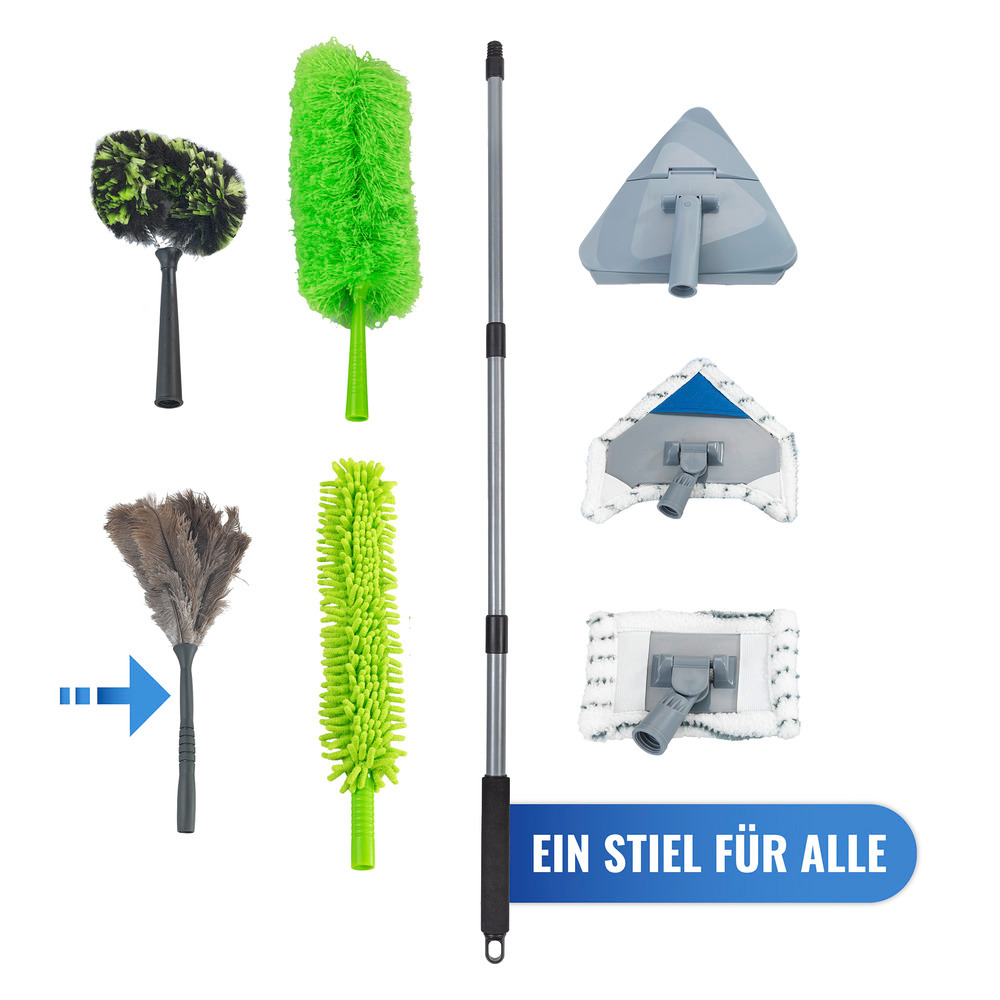 Straußenfeder Teleskop Staubwedel mit Knickgelenk