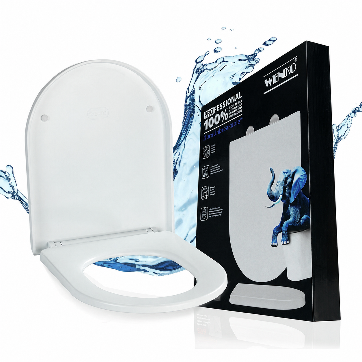WC-Sitz Mod. Lagor DuroUnbreakable®, Weiß