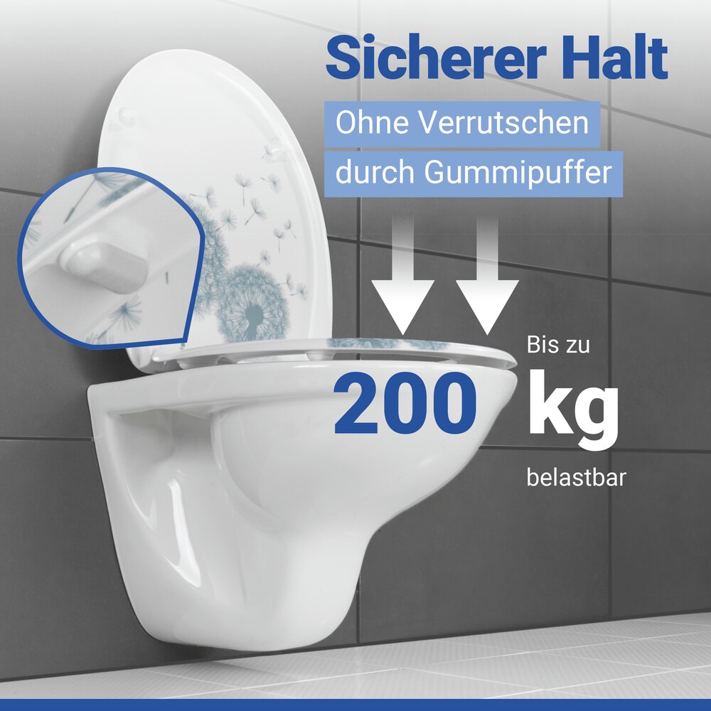 ASTERA Toilettendeckel belastbar bis 200 kg