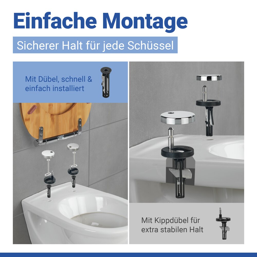 BAMBUSA WC-Sitz belastbar bis 300 kg