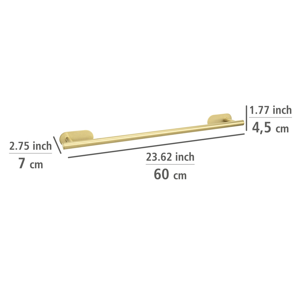 Uno OREA Gold matt Turbo-Loc® 60 cm Badetuchstange Uno OREA Gold matt Turbo-Loc® 60 cm Badetuchstange