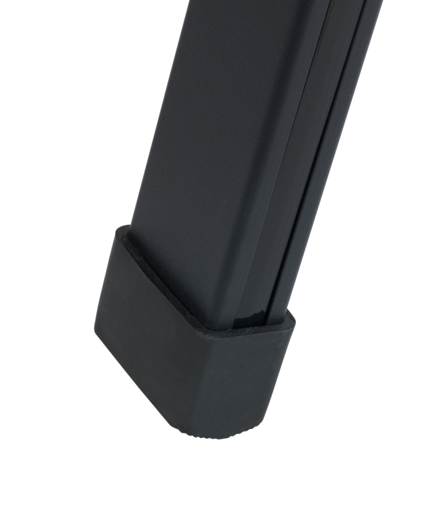 Klapptrittleiter schwarz aus Aluminium, 2-stufig