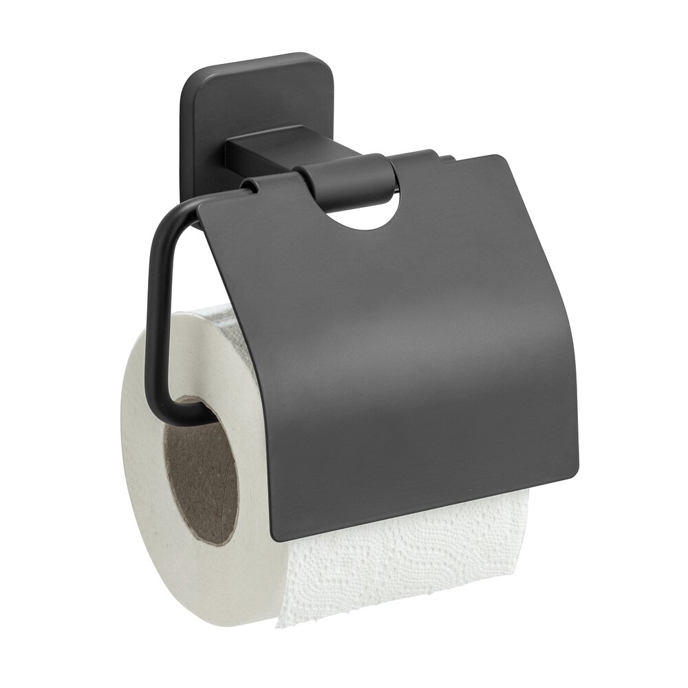 Turbo-Loc® Toilettenpapierhalter mit Deckel Mod. Porto Black