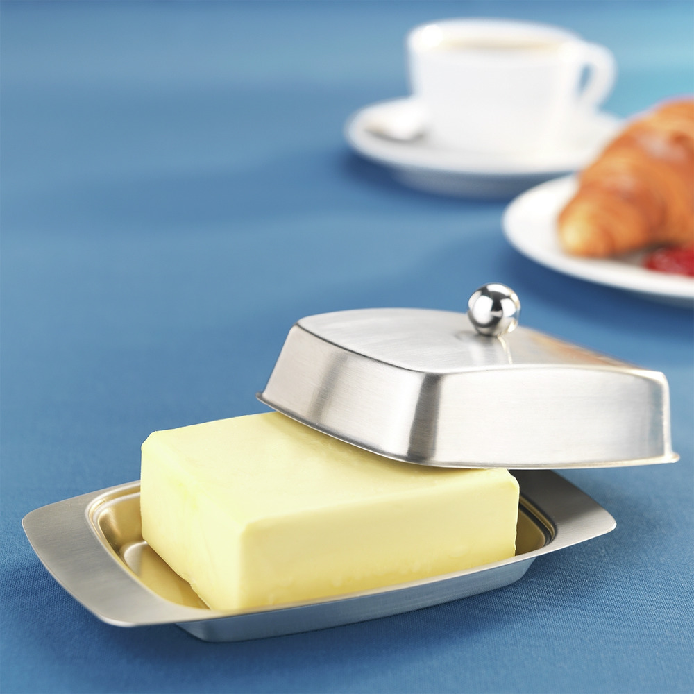 BUTTERDOSE aus Edelstahl BUTTERDOSE aus Edelstahl