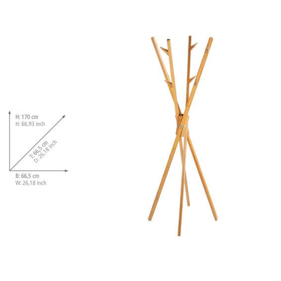 4900004100-garderobe-mikado4 MIKADO Standgarderobe aus Bambus