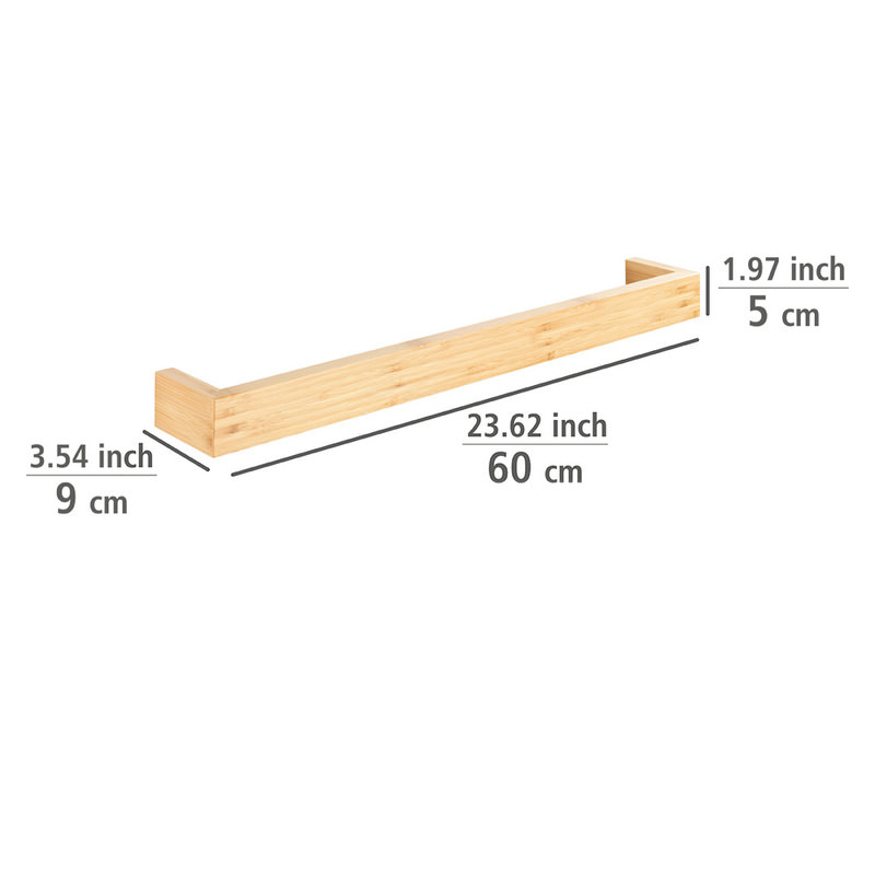 BAMBUSA 60cm Badetuchstange aus Bambus