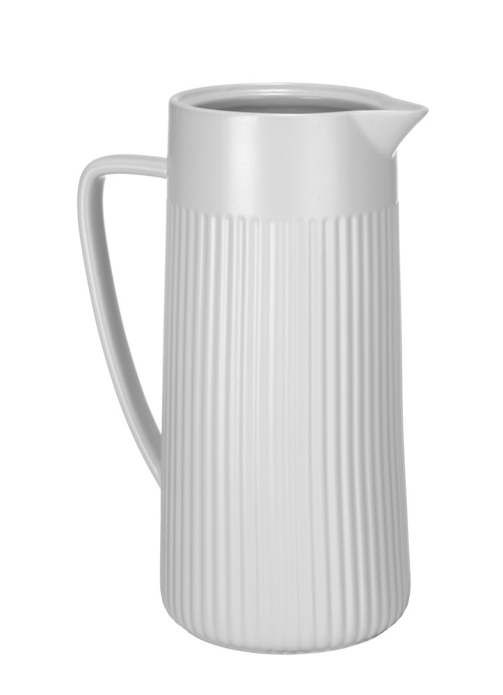 Krug Mod. REFIA, weiß, Keramik, 1,25L, 16,5x22x10,5 cm