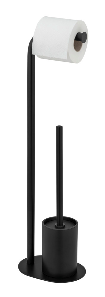 LEVANTE schwarz Stand WC-Garnitur aus Stahl