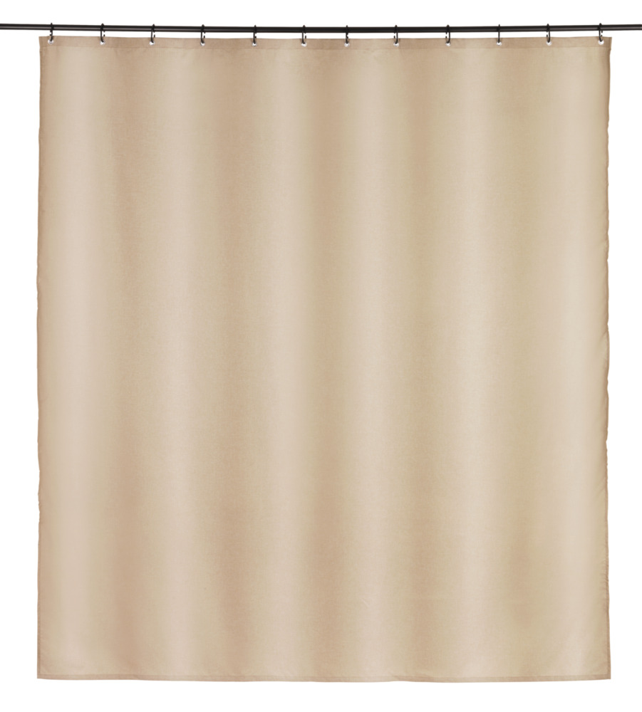 MAYOUR beige Duschvorhang; 180x200 cm, waschbar