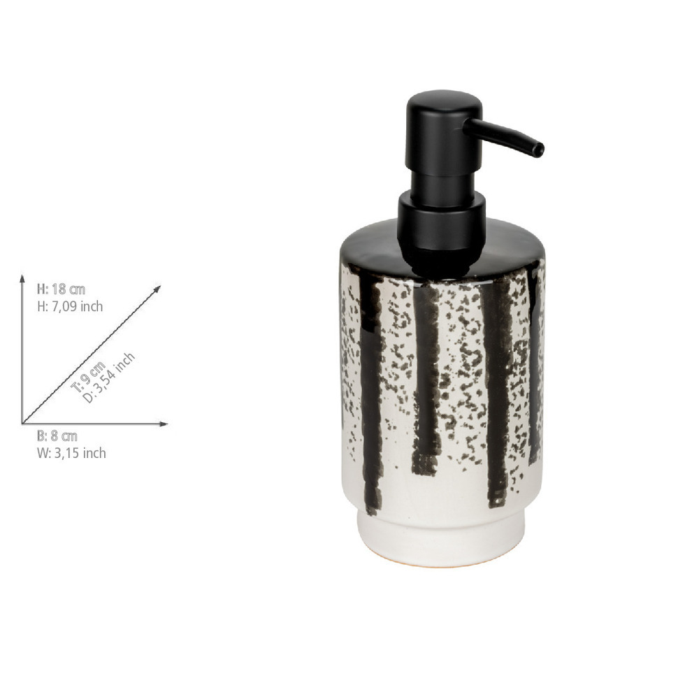 SUBIZA Badzubehör-Set aus Keramik handbemalt, 2-teilig SUBIZA Badzubehör-Set aus Keramik handbemalt, 2-teilig