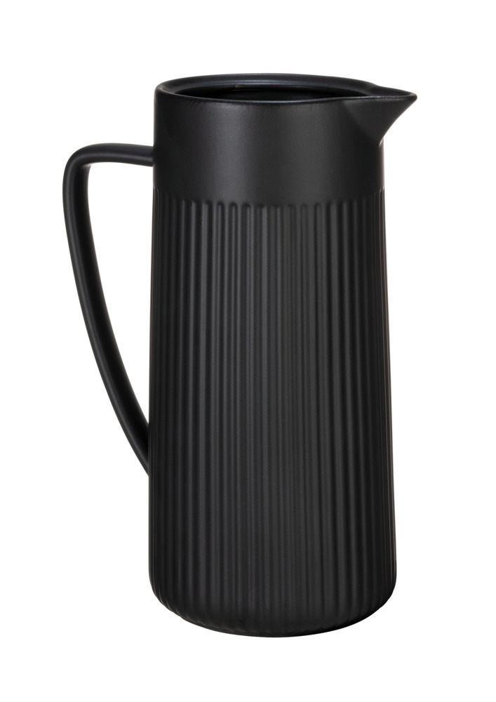 Krug Mod. REFIA, schwarz, Keramik, 1,25L, 22x16,5x10,5 cm