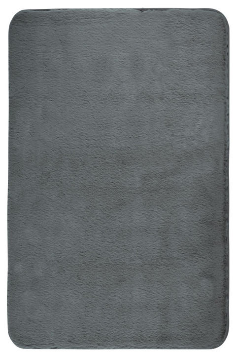 SARAVAN anthrazit Badteppich, 50x80 cm, fusselfrei