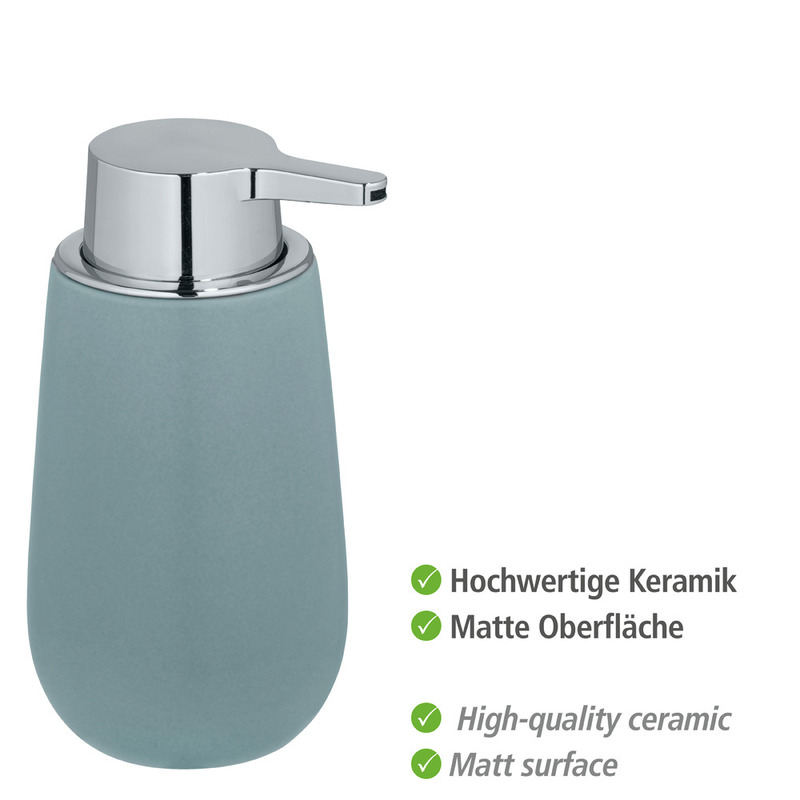 24122100_seifenspender-badi-blaugrau2 BADI blaugrau Seifenspender 320 ml, Keramik
