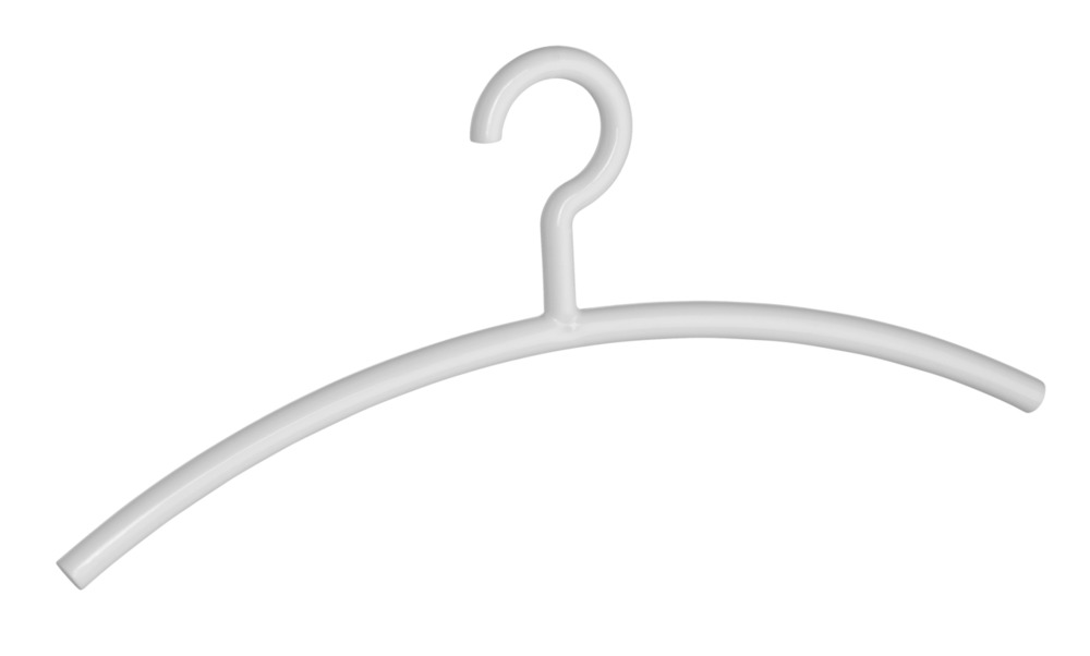 MIR weiss Kleiderbügel aus Kunststoff, 10er-Set