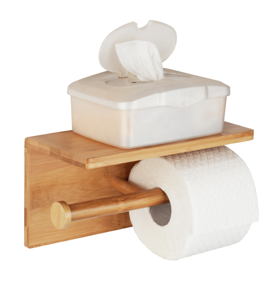 Duo BAMBUSA Toilettenpapierhalter aus Bambus