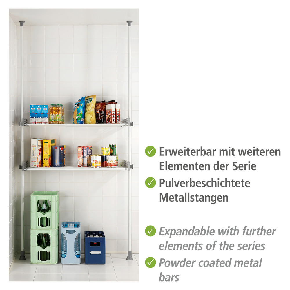 HERKULES Teleskop-System Kombination TWIN weiss
