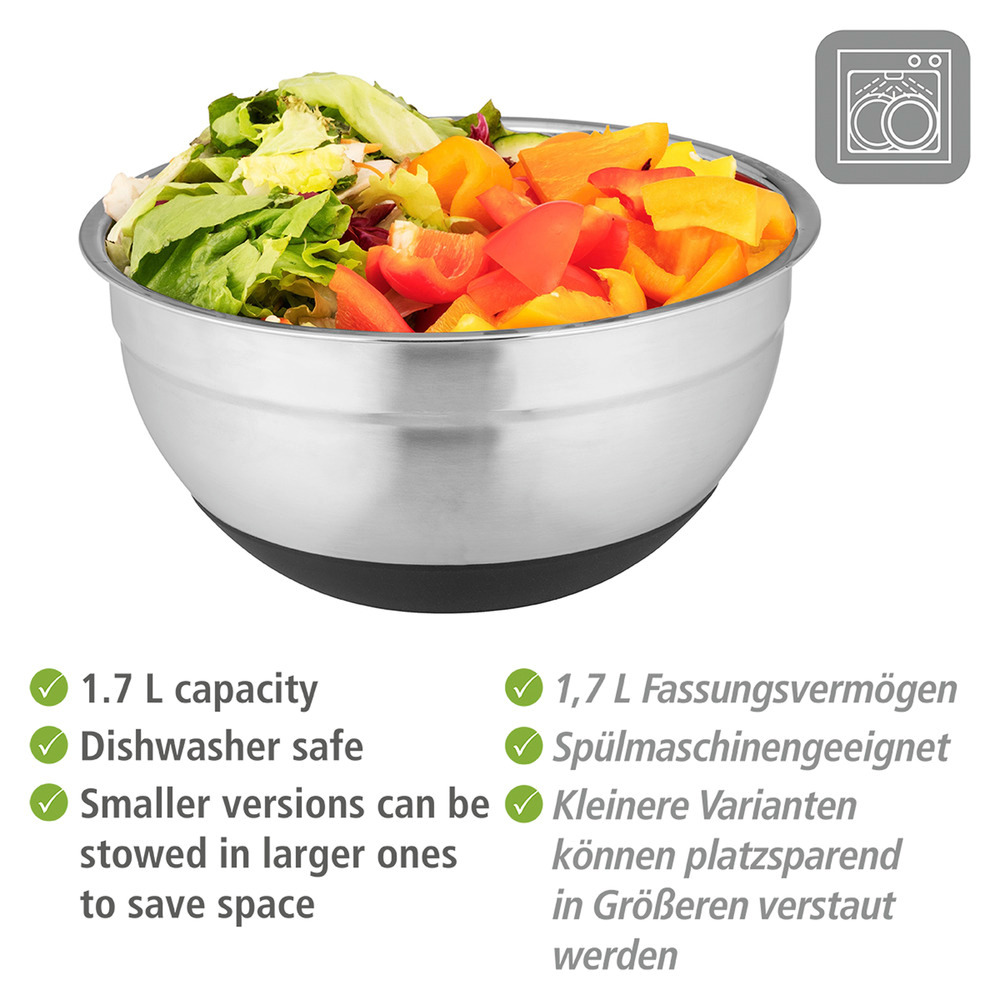 ARU Salatschüsseln mit Silikondeckel Loui, 9-teilig