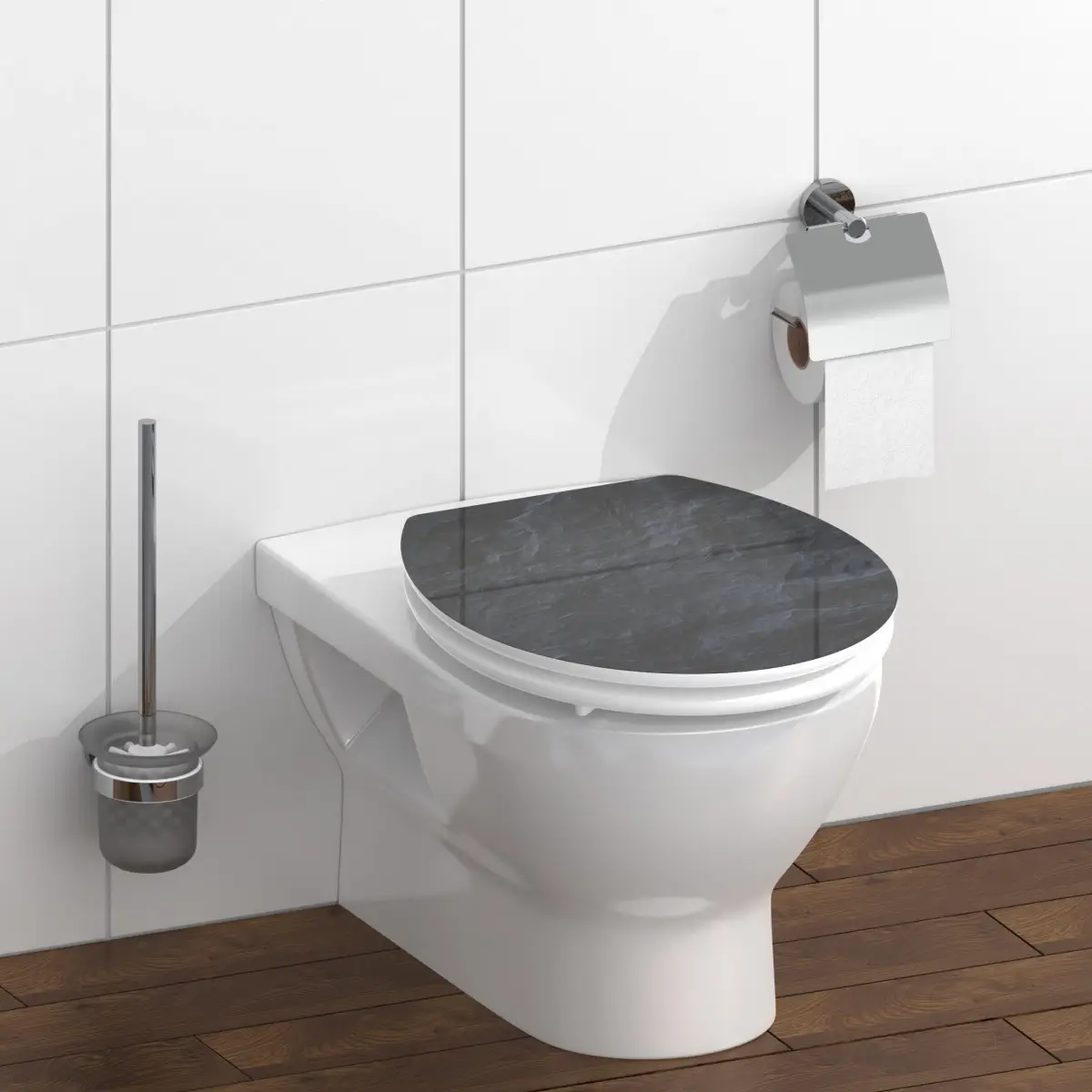 BLACK STONE High Gloss WC-Sitz mit Absenkautomatik