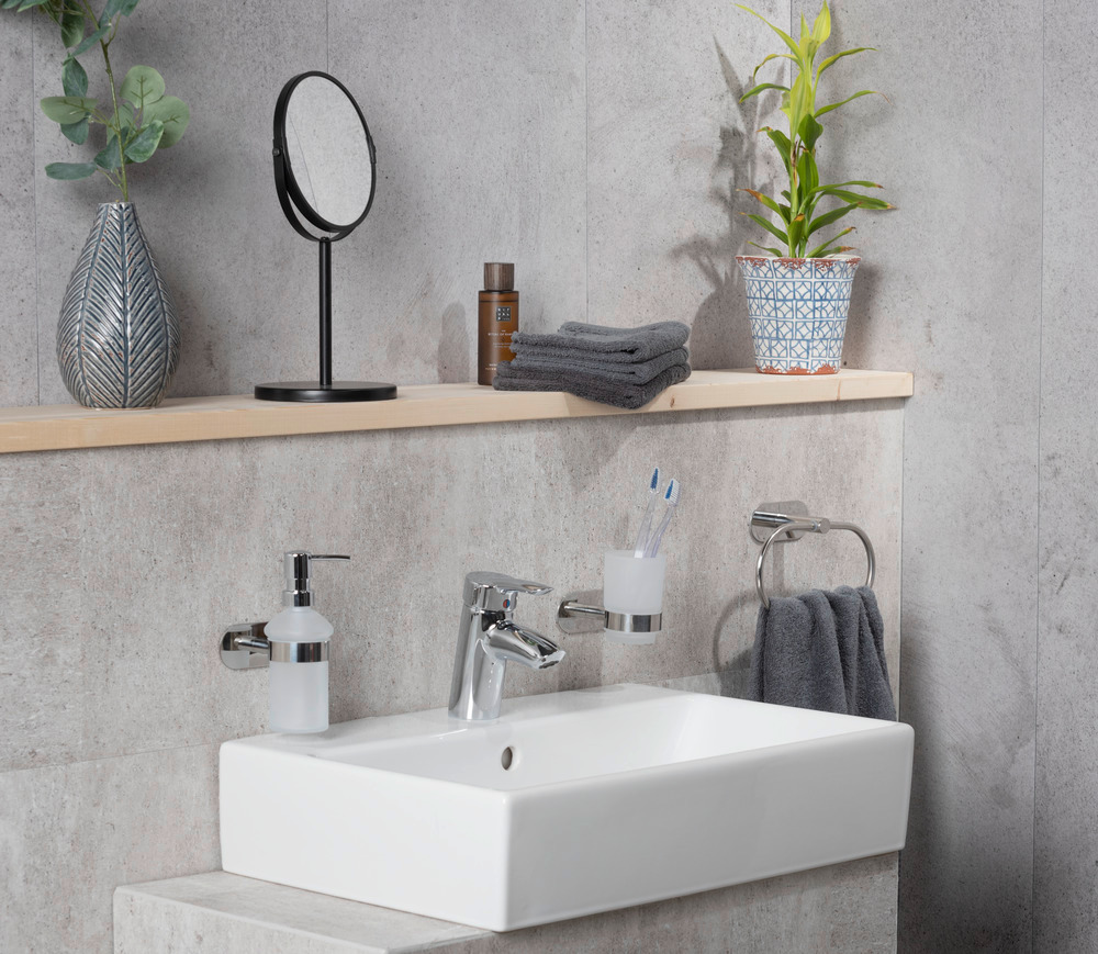 Duo OREA Shine Turbo-Loc® Wandhaken, Edelstahl Duo OREA Shine Turbo-Loc® Wandhaken, Edelstahl