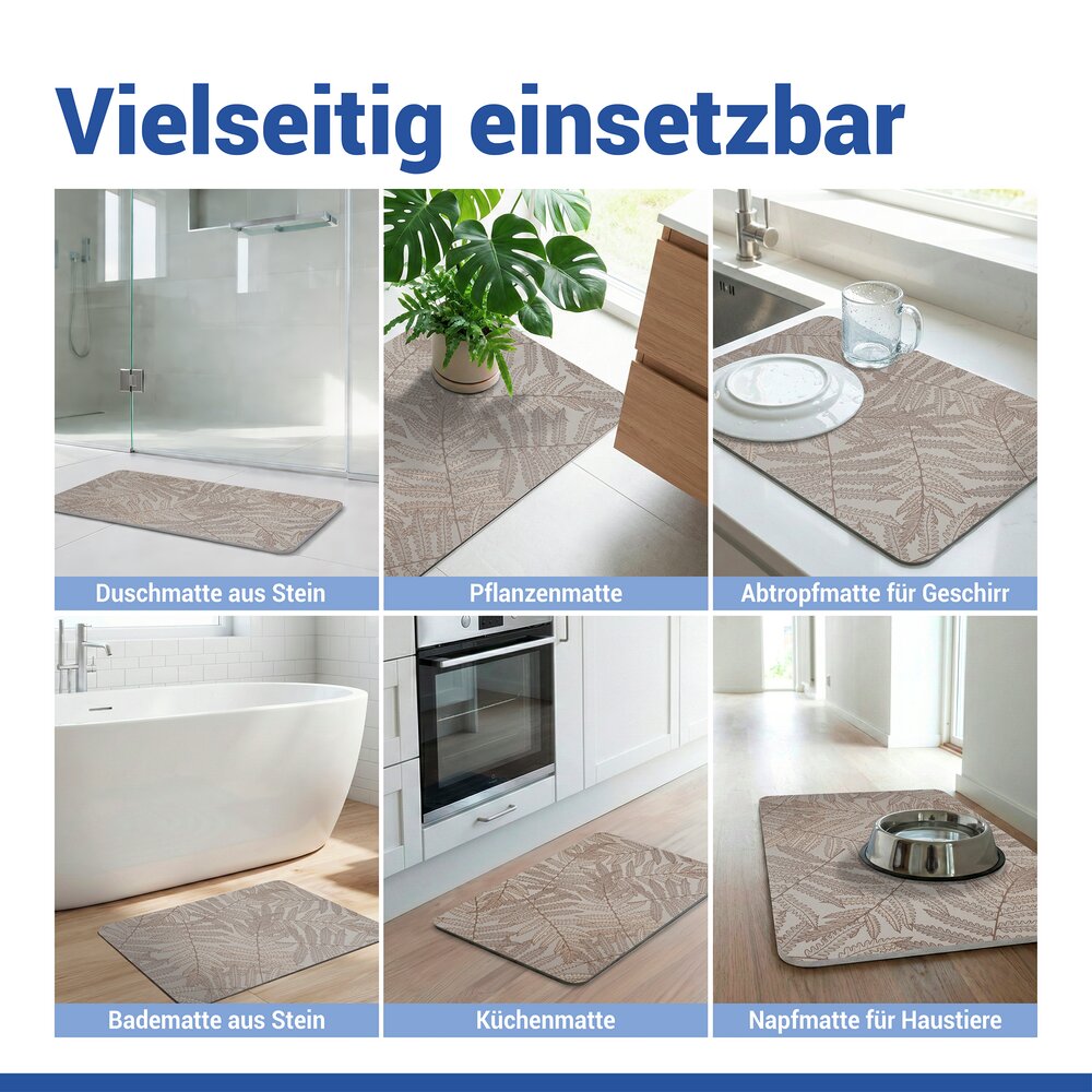 DAFNI Badematte schnelltrocknend 60x39cm