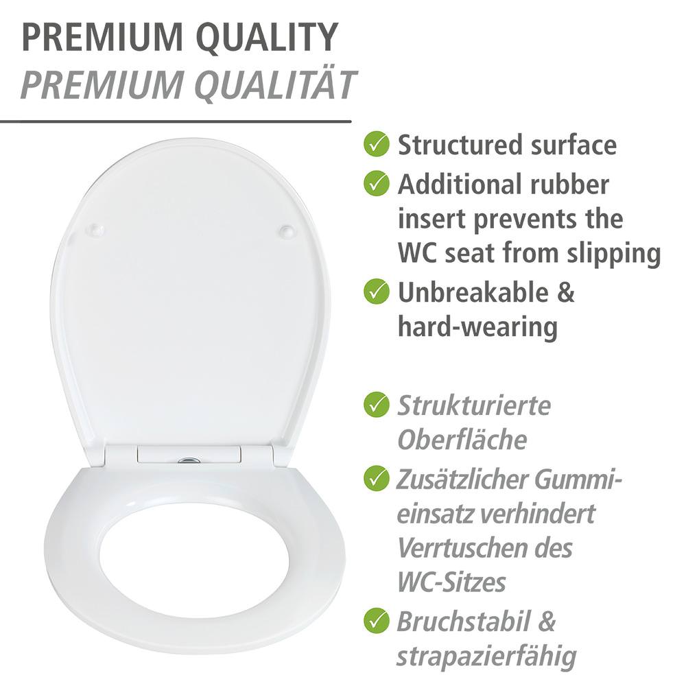 PEONY Premium WC-Sitz mit Relief, Duroplast