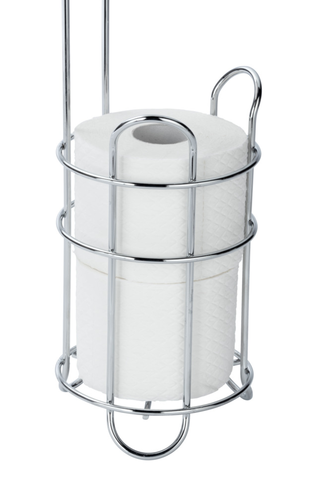 Rollenhalter chrom mit Ersatzrollenhalter & Ablage