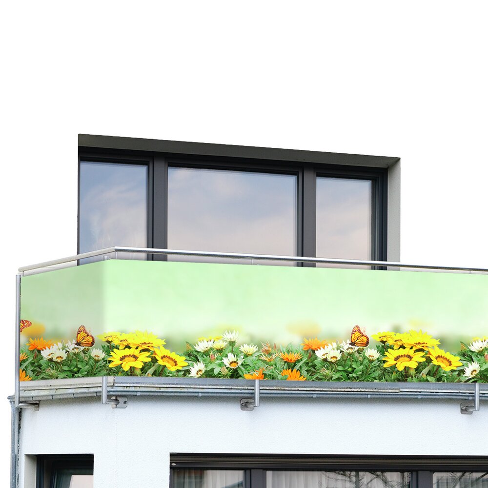 SCHMETTERLING Balkon-Sichtschutz, 85x500 cm