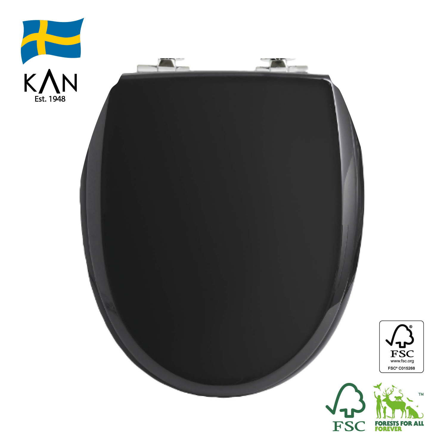 KAN 3001 WC-Sitz Exclusive GRAPHIT matt, Softclose