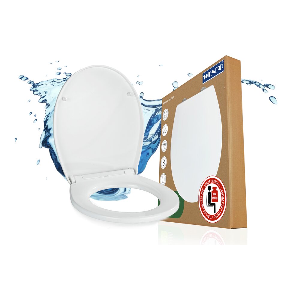 OSTUNI weiss WC-Sitz belastbar bis 350 kg