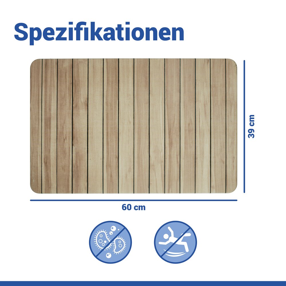 LEPIANA Badematte schnelltrocknend 60x39cm