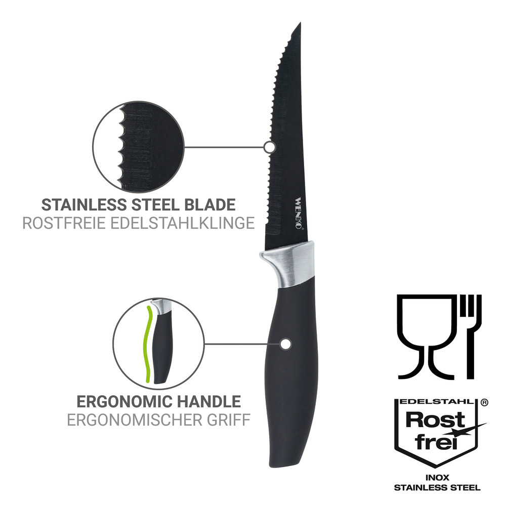VOLO Pizzaschneider und 6 BBQ-Messer