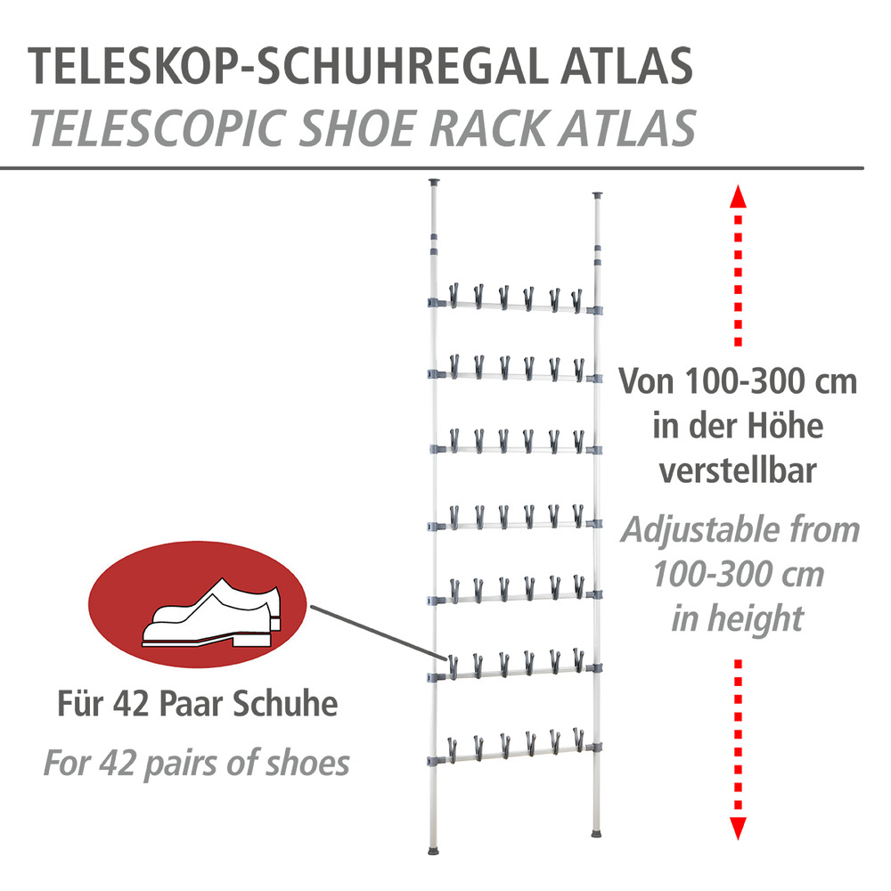 ATLAS Teleskop-Schuhregal