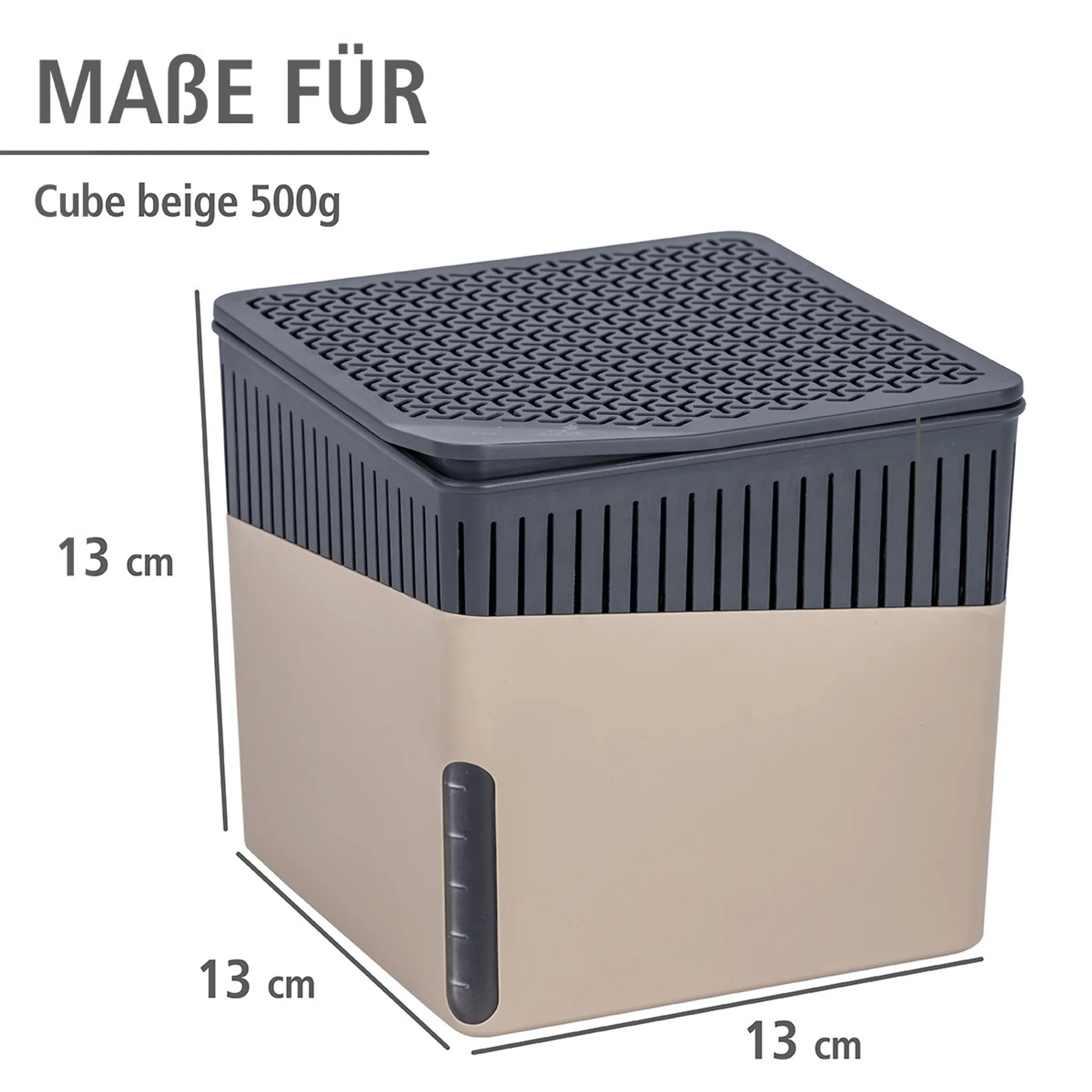 CUBE beige Entfeuchter 500g, 2er-Set