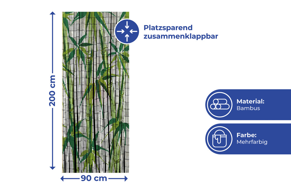 BAMBOO Vorhang für Balkontür aus Bambus